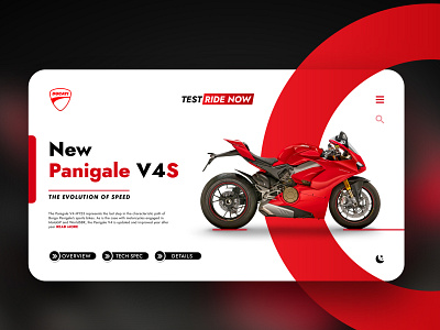 Ducati Racing Website UI Design