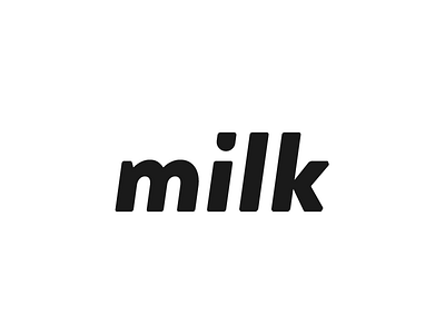 Milk Logotype drip drop liquid logo logotype mark milk minimal monogram round simple type
