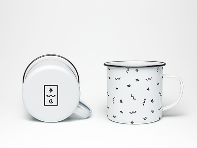 The Wilderness Collective Enamel Mug artdirection branding camping enamel fun letters logo mug pattern