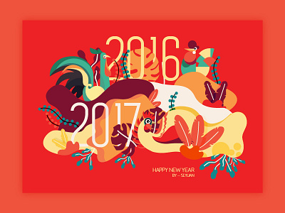 HAPPY NEW YEAR card greeting