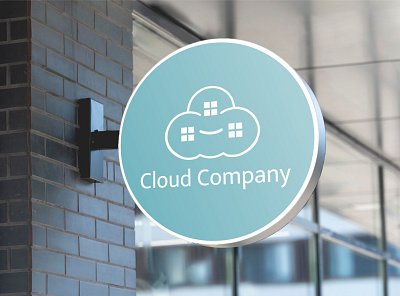 Cloud Logo branding business graphic design logo mockup