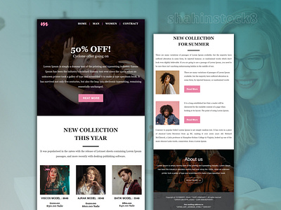 Fashion Product Email Template Design by Mailchimp