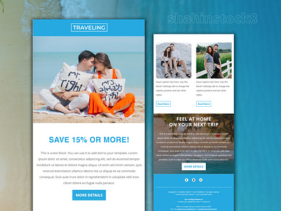 Travel Company Email Template Design by Mailchimp
