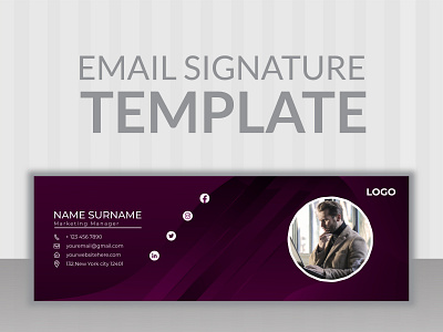 Modern Email Signature Template Design