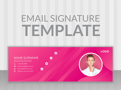 Modern Business Email Signature advertising banner business email signature design email signatures email template facebook cover graphic design html email modern modern design modern email signature personal sover unique email signature