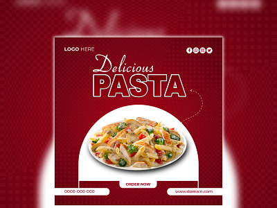 Social Media Food Post Template Design