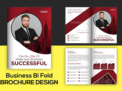 Corporate Bi FOLD Brochure Template Design