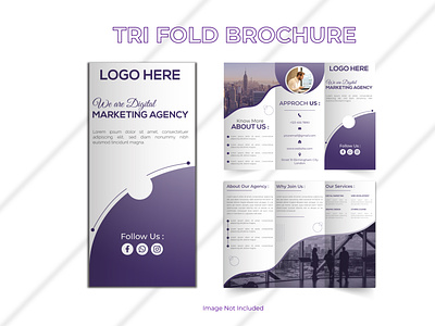 Corporate Business Tri-Fold Brochure Template