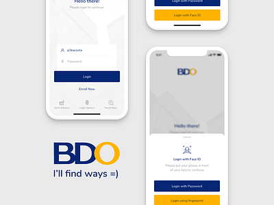 BDO Mobile Banking - UI Challenge