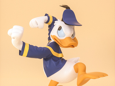 "Don"Donald Fauntleroy Duck-唐老鸭 c4d character design illustration letter mascot roles three dimensional ui 三维 唐老鸭