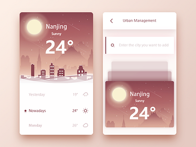 Weather interface