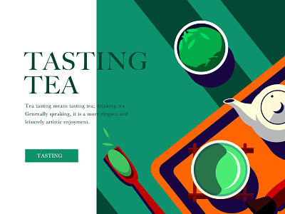 Tasting Tea illustrations tea 插图