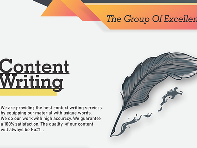 Designed For A Content Writing Company 3d branding design flyer graphic design illustration logo presentation vector