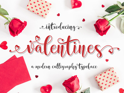 Valentines Script Font branding design font handwritten modern script typeface