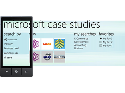 Microsoft Case Studies Application for Windows Phone adaptive c microsoft responsive ui ux windows phone xaml