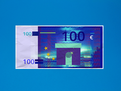 Finland Euro - 100€ Banknote Redesign abstract aurora borealis banknote branding cripto currencies currency currency exchange dribbbleweeklywarmup euro europe european finland finlandcurrency geometry illustration money rebound shape value