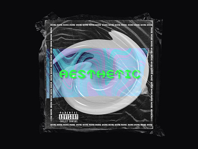 Aesthetic - Album Artwork abstract aesthetic album art album artwork album cover black cd colour cover art design dj ep mixtape music techno type typography