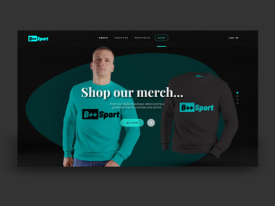 PRODUCT LANDING PAGE black design hoodie landing page merch minimal product page typography ui uiux web web page