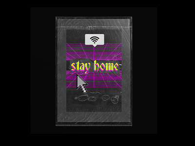 STAY HOME PACKAGING EDITORIAL abstract chrometype design editorial design emboss geometry grayscale illustration minimal minimalist minimalistic monochrome poster poster a day print printdesign shape type type art typography
