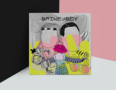 BRINEABOY ALBUM COVER album album art albumcover artwork design electronic illustration illustration art music shape typography