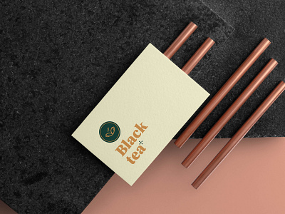 Black Tea - Business Cards branding business card design businesscard businesscards card card design cards design flat flatdesign geometry illustration logo logodesign logotype minimal shape tea tealogo typography