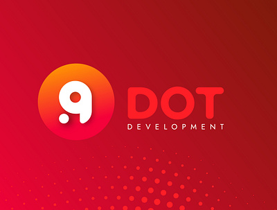 A DOT DEVELOPMENT Logo abstract branding design development dot flat geometry gradient logo logo design logodesign logotype minimal shape startup tech logo technology type typography