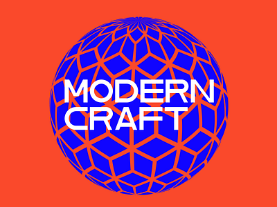 MODERN CRAFT branding design flat geometry illustration logo logo design minimal shape typography vector