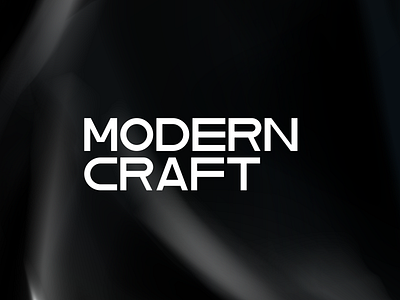 MODERN CRAFT LOGO craft design geometry illustration logo minimal modern shape type typo typography vector