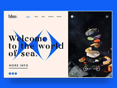 BLUE - BISTRO SEAFOOD LANDING PAGE