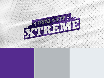 GYM & FIT XTREME brand brand identity branding design fitness gym gym logo logo logotype minimal motivation shape training typography vector workout