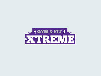 GYM & FIT LOGO DESIGN branding design flat geometry illustration logo logotype minimal modern shape typo typography