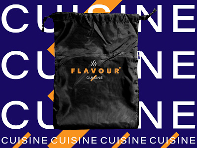 FLAVOUR CUISINE🍜 bistro color cuisine design flavour food french geometry kitchen logotype menu merch minimal restaurant shape typo typography
