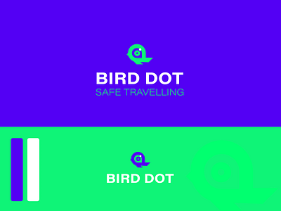 BIRD DOT abstract app bird branding bright design flat geometry illustration logo logodesign logotype minimal shape solution tech travel travel app typography