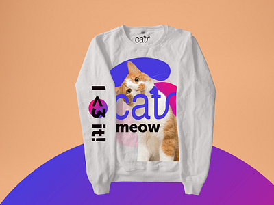 I <3 cat! CREWNECK animal cat cats crewneck design geometry graphicdesign graphics hoodie hoodies illustration ilovecat meow merch merch design merchandise design pet pet care shape typography