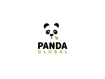 PANDA GLOBAL branding challenge design geometry illustration logo minimal panda shape typography vector