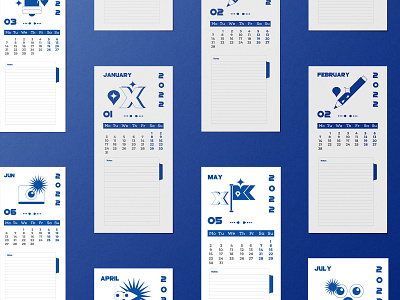 Printable Monthly Calendar 2022 calendar design layout modern monthly calendar notes print typography