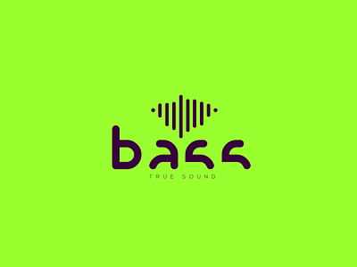 Bass Logo Design bass design geometry illustration logo logotype minimal music shape typography