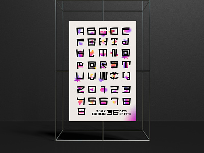 36 DOT Poster 36days 36daysoftype branding design geometry illustration minimal shape typography vector