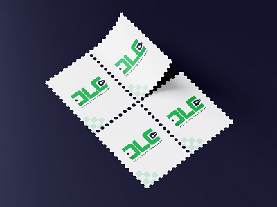 DLC Logo stamp branding design geometry illustration logo minimal print shape stamp stamping typography vector