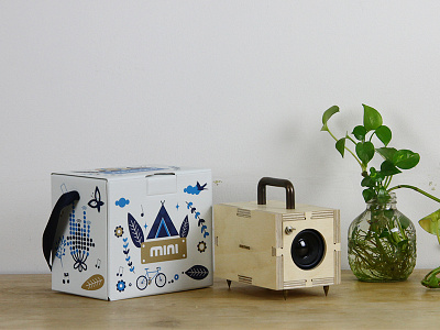 Intermono Mini blue bluetooth design diy intermono mini music nature packaging speaker