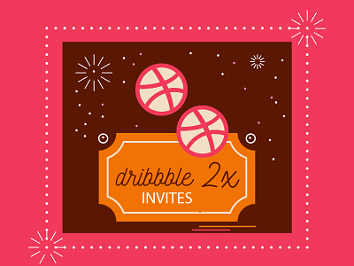 2x Dribbble Invites-October 2017 autumn cinema dribbble invite invites october tickets