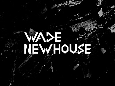 LOGO & BRANDING//WADE NEWHOUSE black branding dj logo logotype music producer sign symbol techno typography