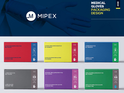 Medical Gloves-Packaging Design box boxes branding color colorcode design flat gloves graphic design healthcare medical minimal packaging packagingdesign paper set shape skincare typography