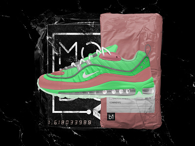 Mood Box logo project⚫ 🌫️N I K E A I R M A X 9 8 🌫️ abstract airmax design font green illustration inspo instagram kicks minimal nike nikeair packaging post shape shoes simple sneakers typography vector