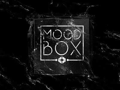 ⚫Mood Box logo project⚫ abstract black box branding design flat geometry graphic design illustration minimal packagedesign packaging shape shoebox typography