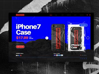 LA INDUSTRIA WEB CONCEPT color concept concept art design inspiration iphone iphonecase landing page design landingpage shop typography ui ux uidesign ux vector web webdesign webshop website websites