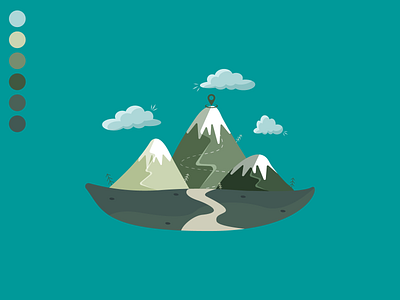 Fabulous mountains adobe illustrator design graphic design illustration ridge vector graphics