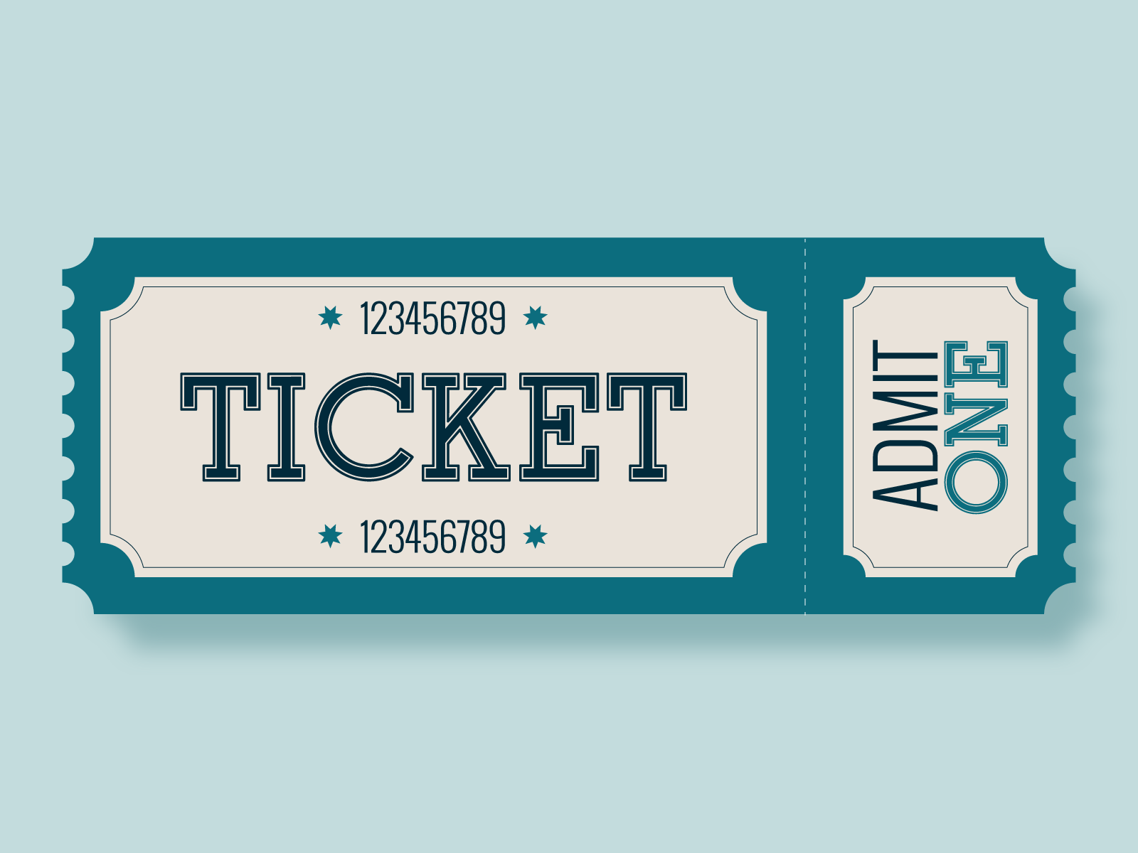 Universal ticket by Kseniya on Dribbble