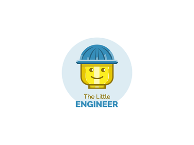 The Little Engineer logo engineer illustration kids logos