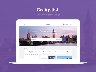 Craigslist website redesign